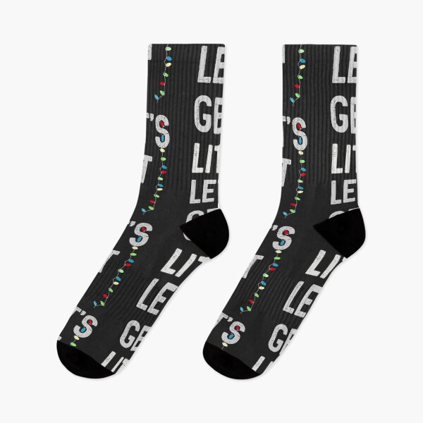 Item preview, Let's Get Lit Funny Holiday Christmas Xmas Drinking Party Gift designed and sold by hypemod.