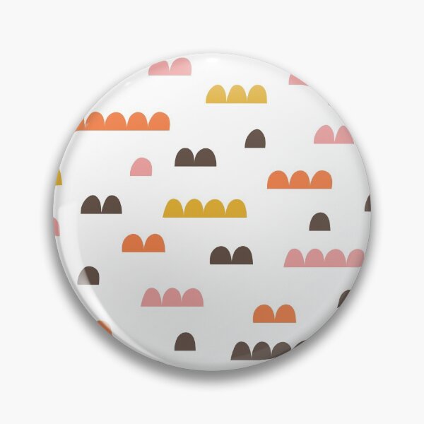 Item preview,  Retro Geometric Shapes Mustard Yellow Pink Tan Orange Pattern designed and sold by thekyngsqueen.