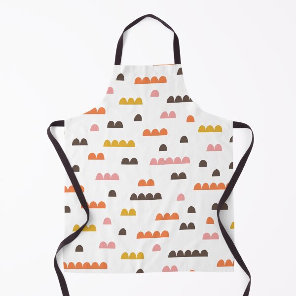Item preview, Retro Geometric Shapes Mustard Yellow Pink Tan Orange Pattern designed and sold by thekyngsqueen.