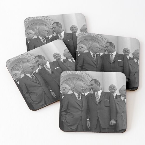 Item preview, President Eisenhower with Lyndon Johnson - White House 1955 designed and sold by warishellstore.