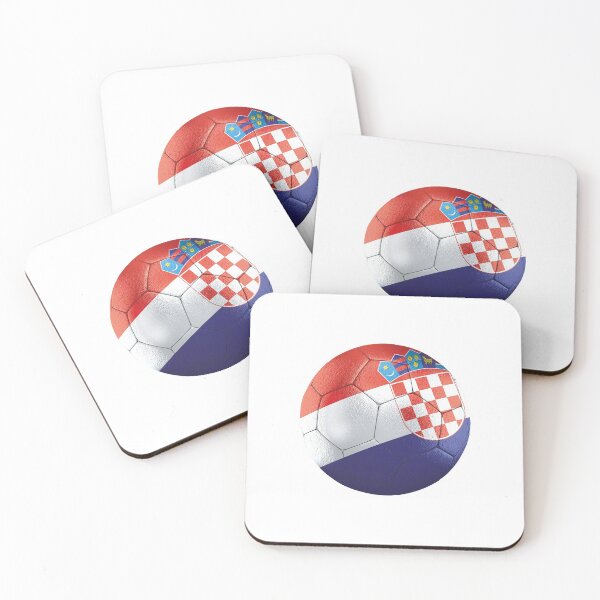 Item preview, Football Ball Croatia Flag white background designed and sold by oxoxoxo.