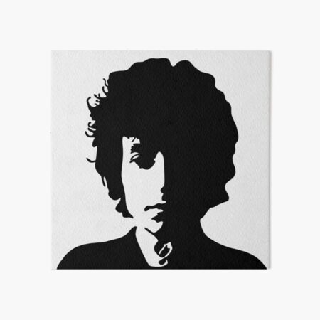 Bob Dylan (negro) Lámina rígida