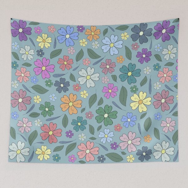 Item preview, Flowers and Leaves in Soft Pastel designed and sold by CottoVerdi.