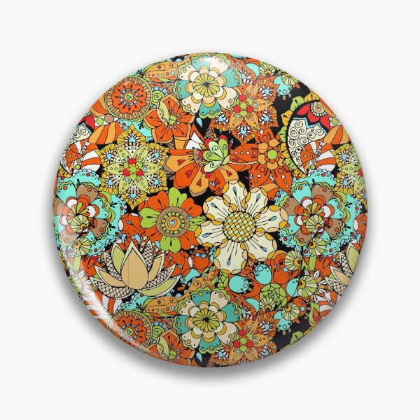 Item preview, colorful flowers pattern designed and sold by crazy merchs.