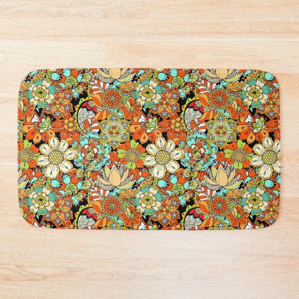 Item preview, colorful flowers pattern designed and sold by crazy merchs.