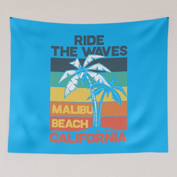 Item preview, Ride The Waves - Malibu Beach, California designed and sold by Sinfamous.