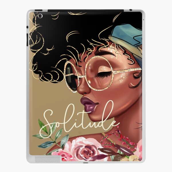 Solitude: African American Black Woman Artwork iPad Skin