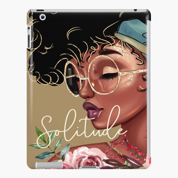 Solitude: African American Black Woman Flower iPad Snap Case
