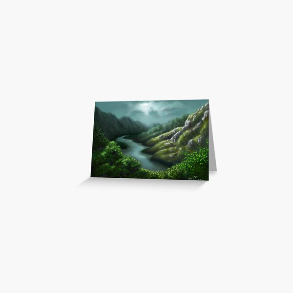 Valley Halo Greeting Card