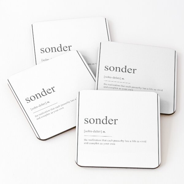 Item preview, Sonder 511 Watercolor Map Yoga Quote Definition De designed and sold by vividpixelusa.