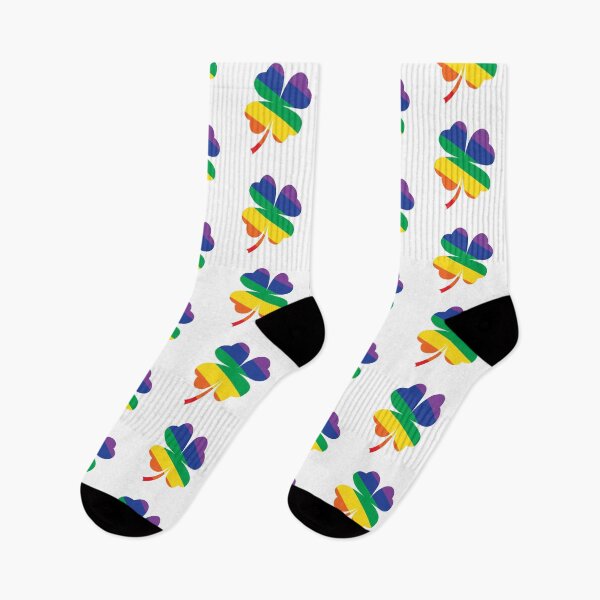 Item preview, Rainbow St Patrick's Day Shamrock LGBTQ Gay Pride Irish designed and sold by DoctorWatsonArt.