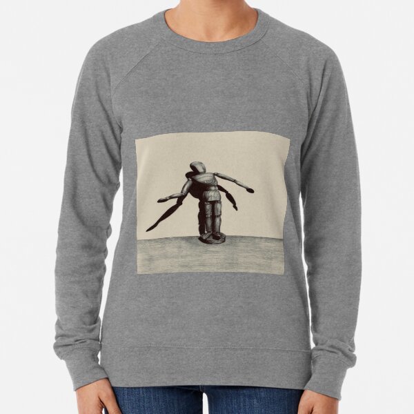Wooden doll with light and shadow Lightweight Sweatshirt