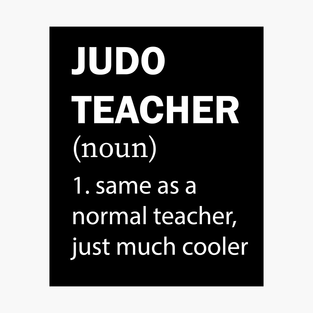 judo Definition print judo Definition poster