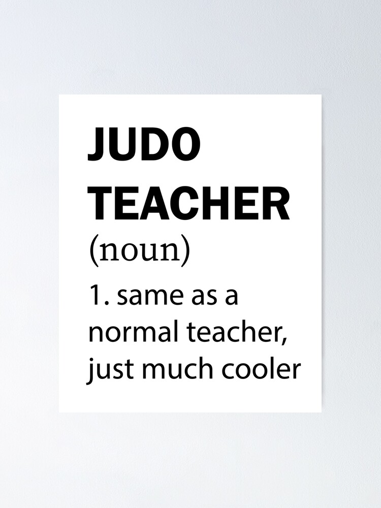 judo Definition print judo Definition poster