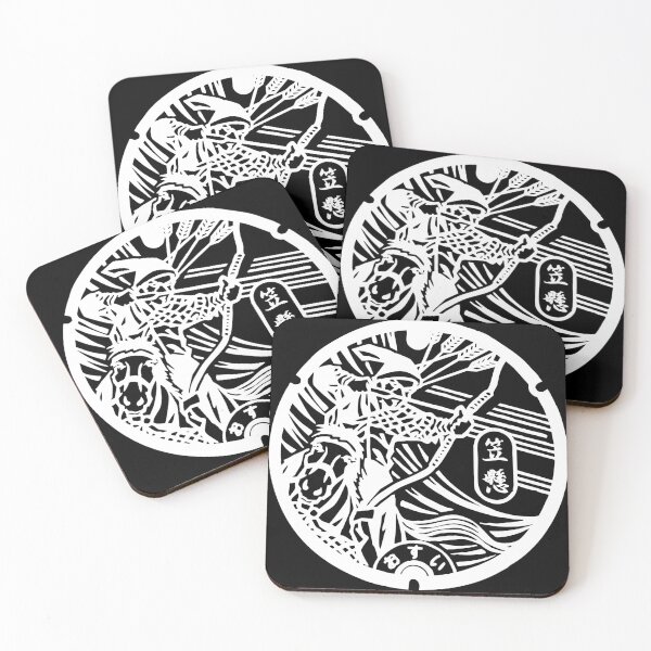 Item preview, Japanese archer on horseback depicted on a manhole designed and sold by mattraski.