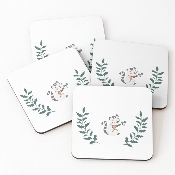 Item preview, Cute cat Merry Christmas with cats Christmas Holiday Santa Gift designed and sold by hourrianouar.