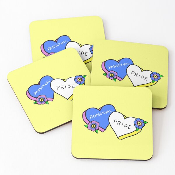Item preview, Pansexual Pride Tattoo Hearts designed and sold by PookaLukaTuka.