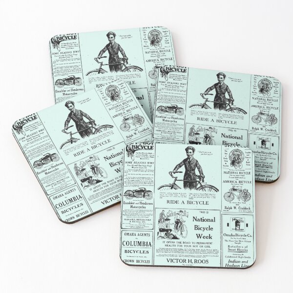 Item preview, 1919 Vintage Bike Week Newspaper Page [Positive Space] designed and sold by bellatierra.