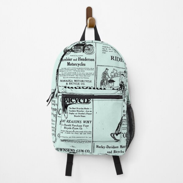 Item preview, 1919 Vintage Bike Week Newspaper Page [Positive Space] designed and sold by bellatierra.
