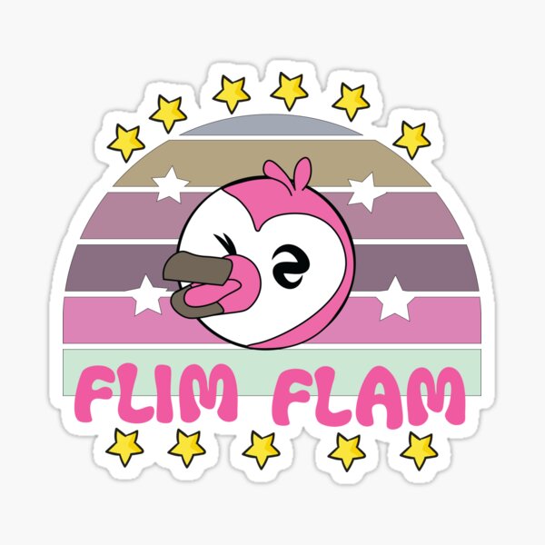 Flim flam flamingo Sticker