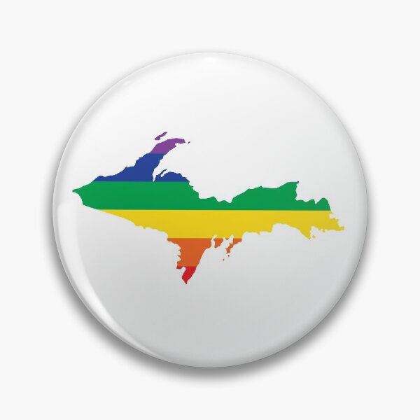 Item preview, Upper Peninsula of Michigan Gay Pride LGBTQ Rainbow designed and sold by DoctorWatsonArt.