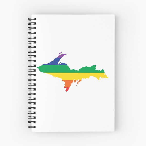Item preview, Upper Peninsula of Michigan Gay Pride LGBTQ Rainbow designed and sold by DoctorWatsonArt.