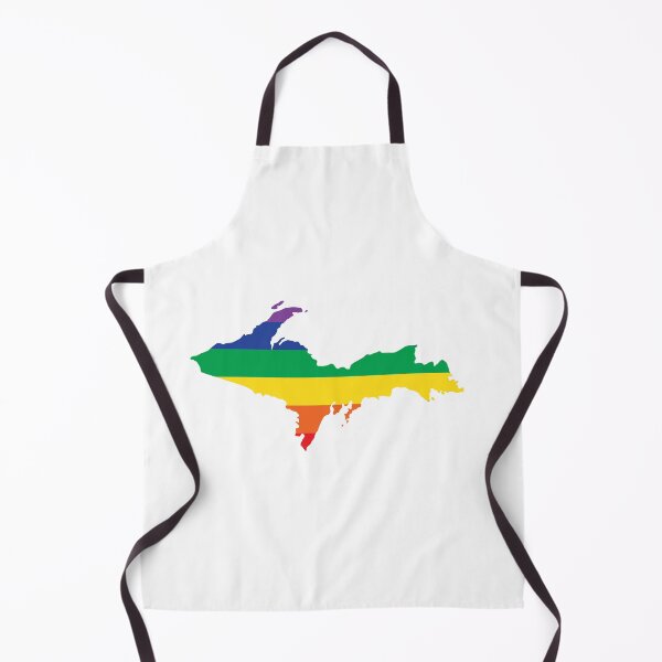 Item preview, Upper Peninsula of Michigan Gay Pride LGBTQ Rainbow designed and sold by DoctorWatsonArt.