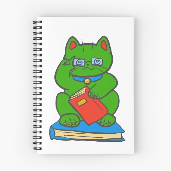 Item preview, Studious Cat designed and sold by heckdragon.