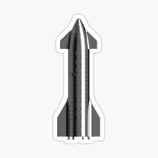 SpaceX Starship SN8 Sticker