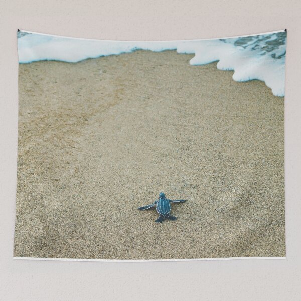 Item preview, Baby Sea Turtle on Ocean Beach designed and sold by WichitaClothing.