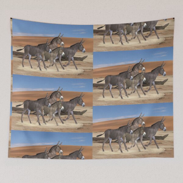 Item preview, Herd of Desert Donkeys designed and sold by LoneAngel.