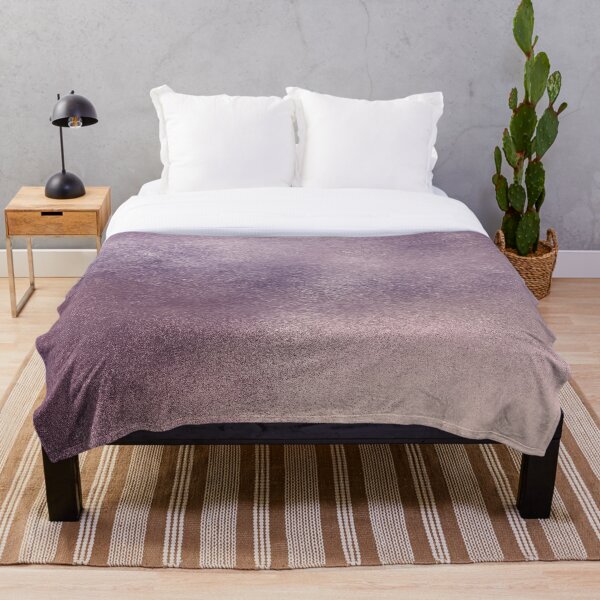 Purple Shimmer Throw Blanket