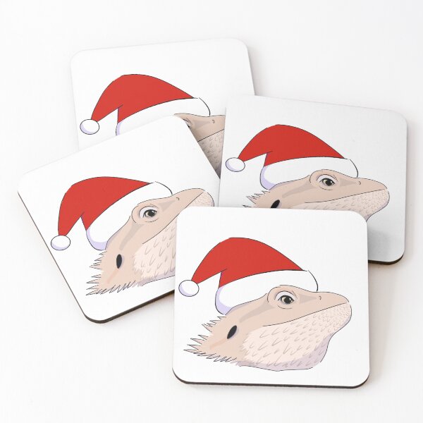 Item preview, Christmas Bearded dragon with Santa hat designed and sold by Rgenaw.