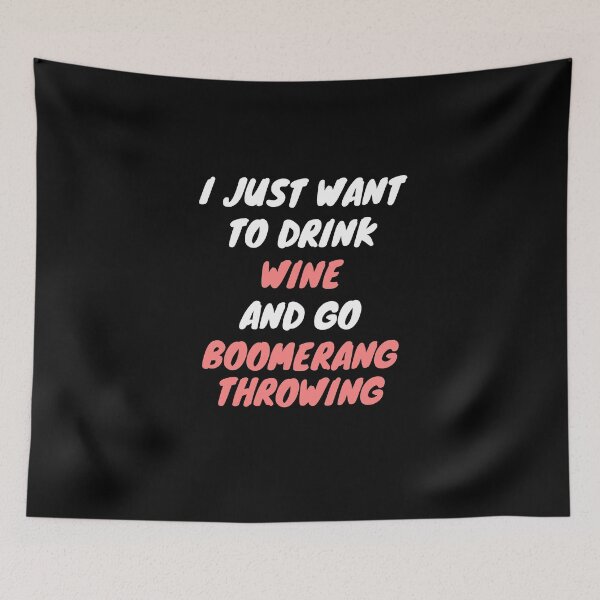 Item preview, Wine and boomerangs designed and sold by SnowballStep.