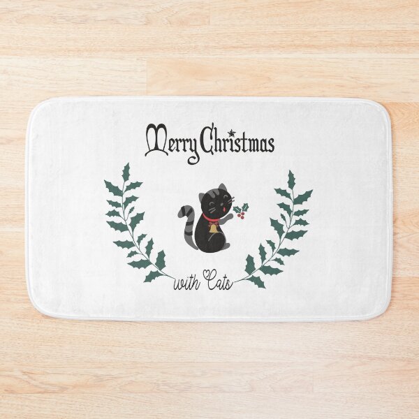 Item preview, Cute cat Merry Christmas with cats Christmas Holiday Santa Gift designed and sold by hourrianouar.