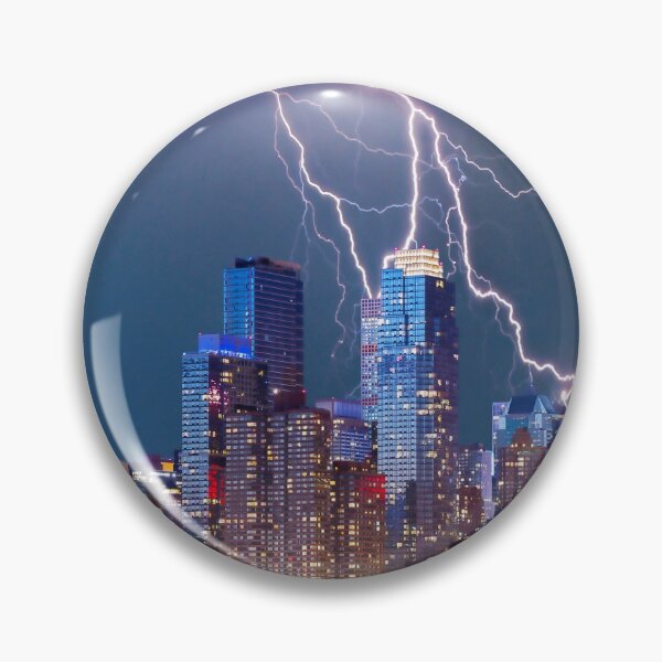 Item preview, Big Storm Lightning near New York City designed and sold by WichitaClothing.