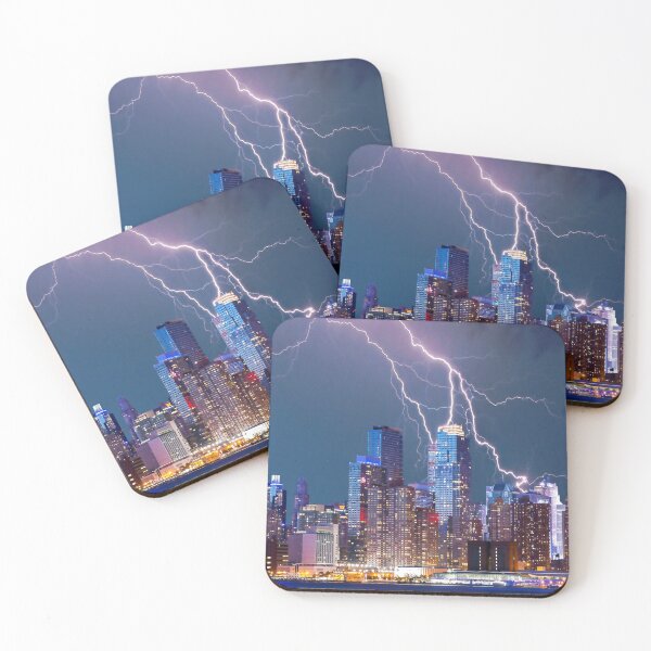 Item preview, Big Storm Lightning near New York City designed and sold by WichitaClothing.