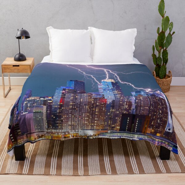 Item preview, Big Storm Lightning near New York City designed and sold by WichitaClothing.