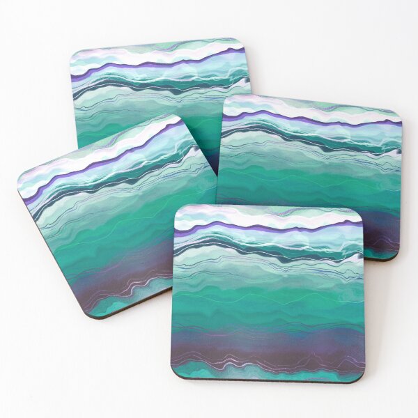 Item preview, Teal Ocean Seas designed and sold by Squarebird.