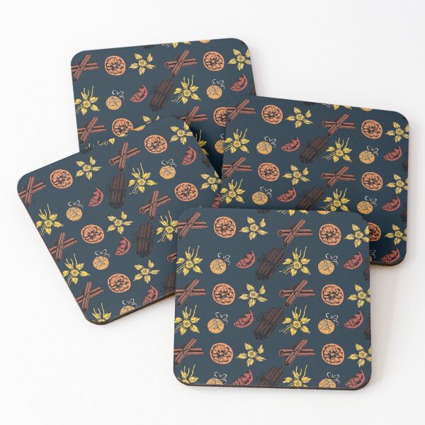 Item preview, Christmas Holiday Food - Dark Blue designed and sold by galleasstudio.