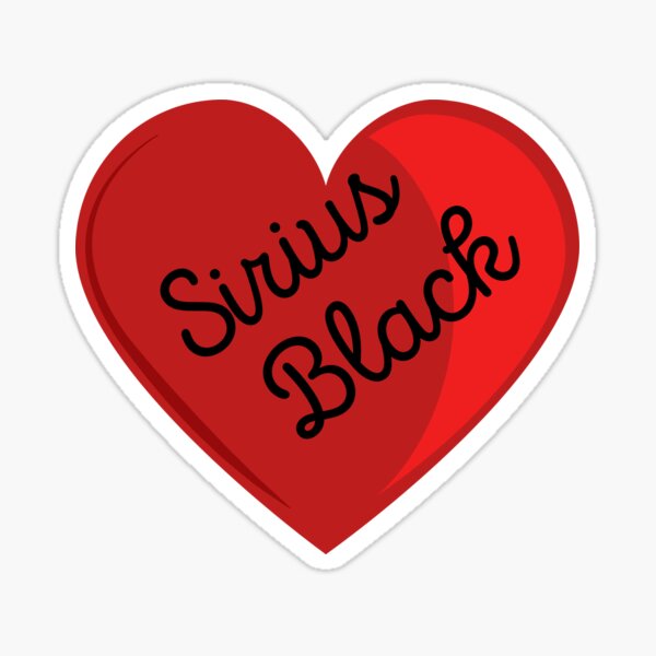 Sirius Black Candy Heart Sticker