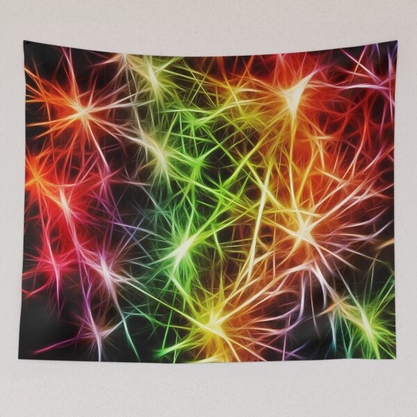 Item preview, Psychedelic Nerves - Trippy Nervous System Cells designed and sold by StephenMollie.