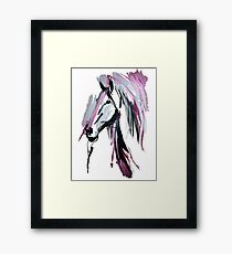 Pink horse Framed Print
