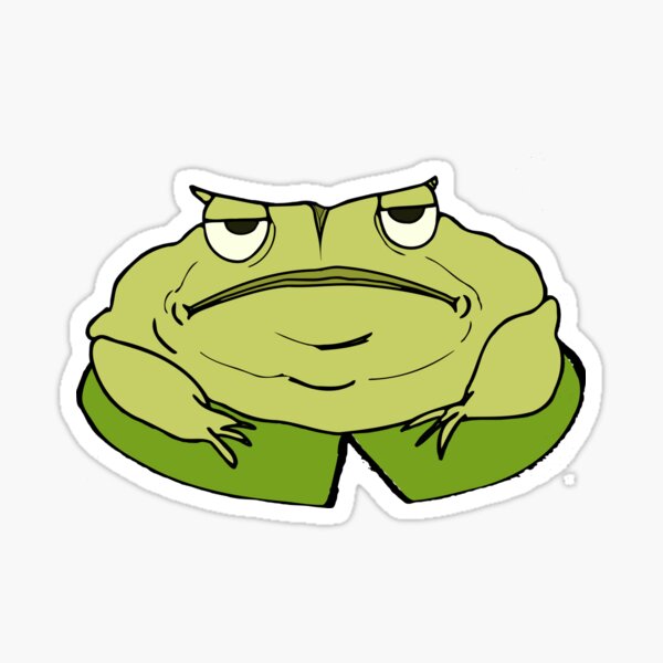 Big Green Toad Sticker Sticker