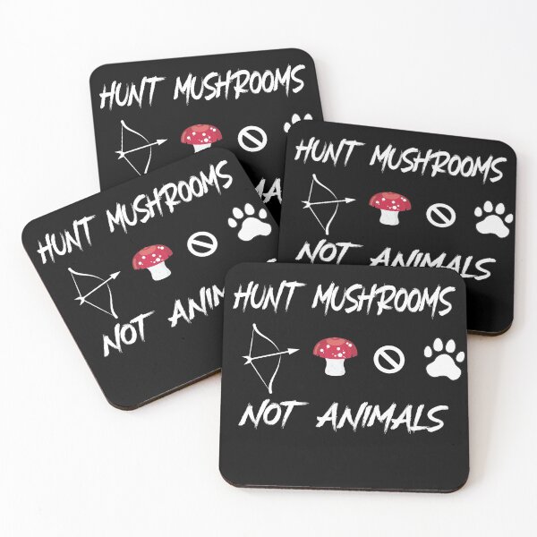 Item preview, Hunt Mushrooms Not Animals designed and sold by PrintBrint.