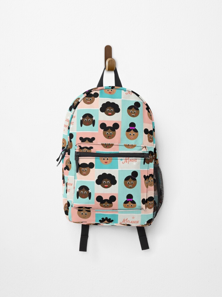 Afro puff sales backpack