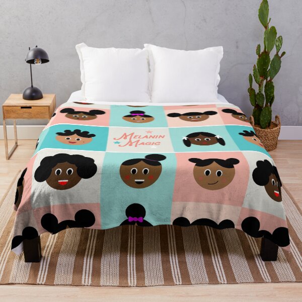 Item preview, Melanin Magic Afro Puff Black Girls Kids designed and sold by blackartmatters.