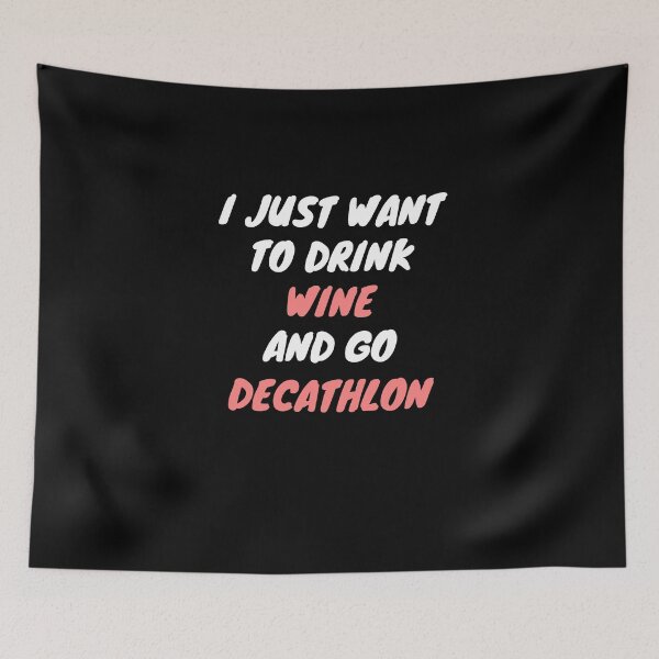 Item preview, Wine and decathlon designed and sold by SnowballStep.