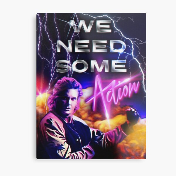 Action! Metal Print