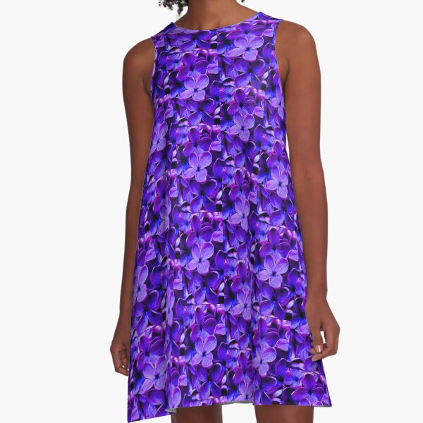 purple hyacinth classic & simple A-Line Dress
